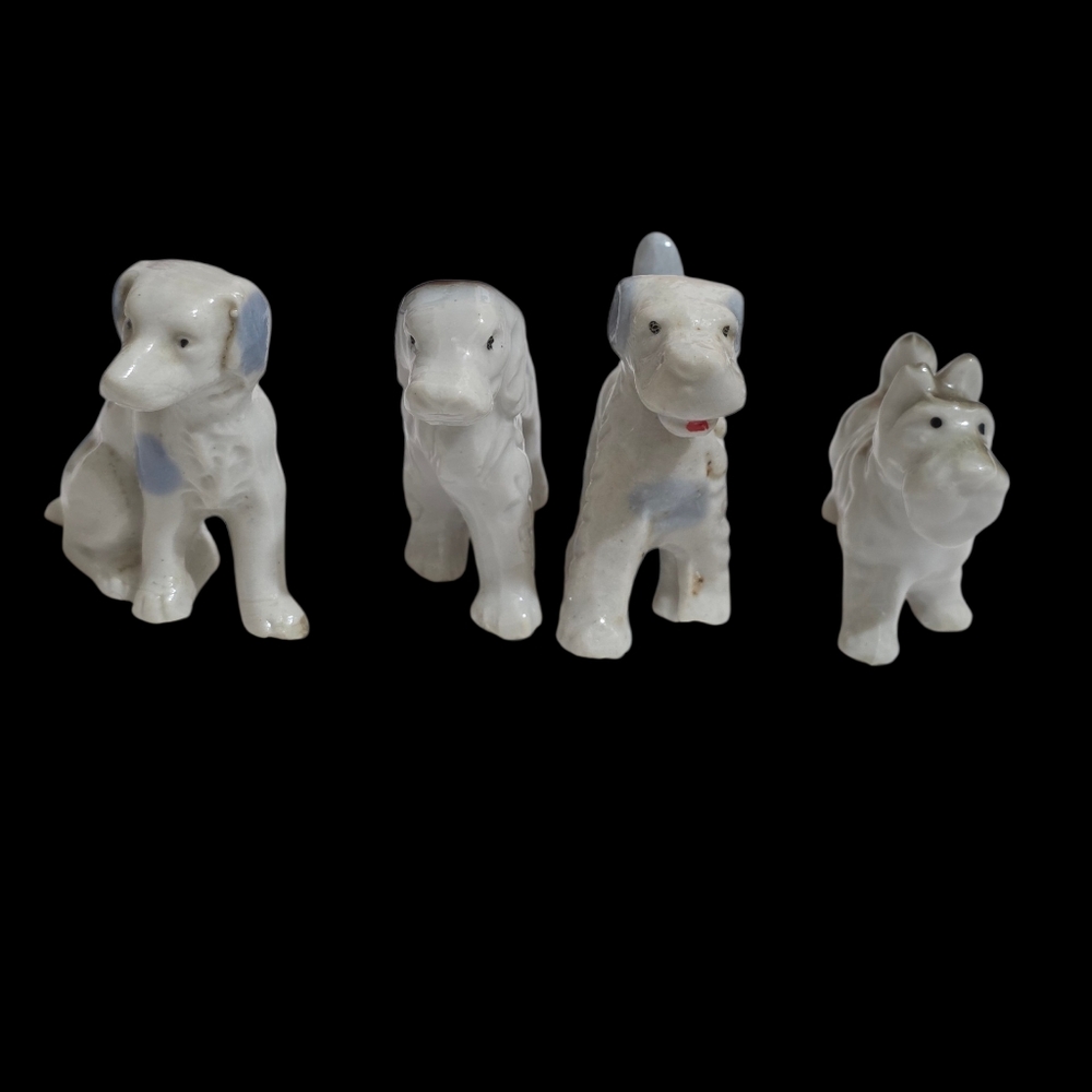 vintage porcelain dog miniatures 1930s To 1940s - Picture 2 of 12